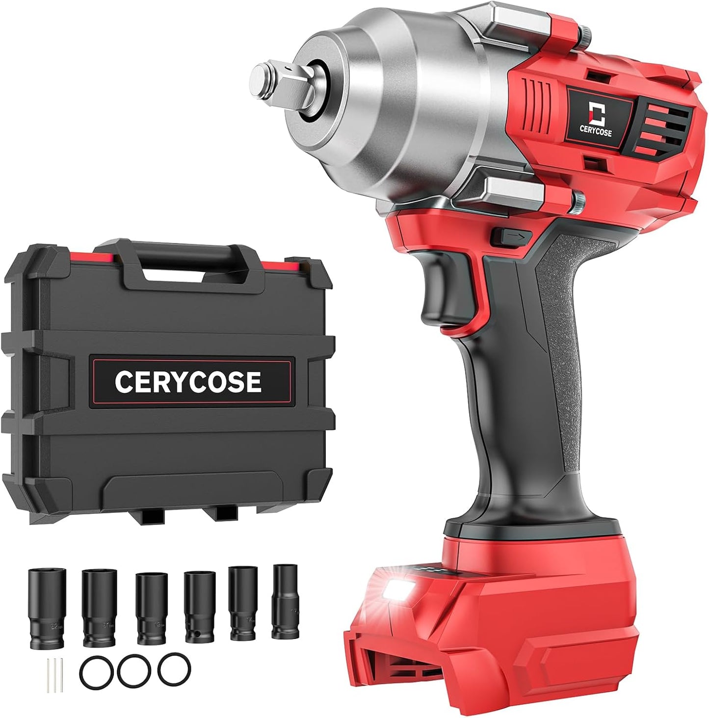 Cordless Impact Wrench 1/2 inch for Milwaukee 18v Battery