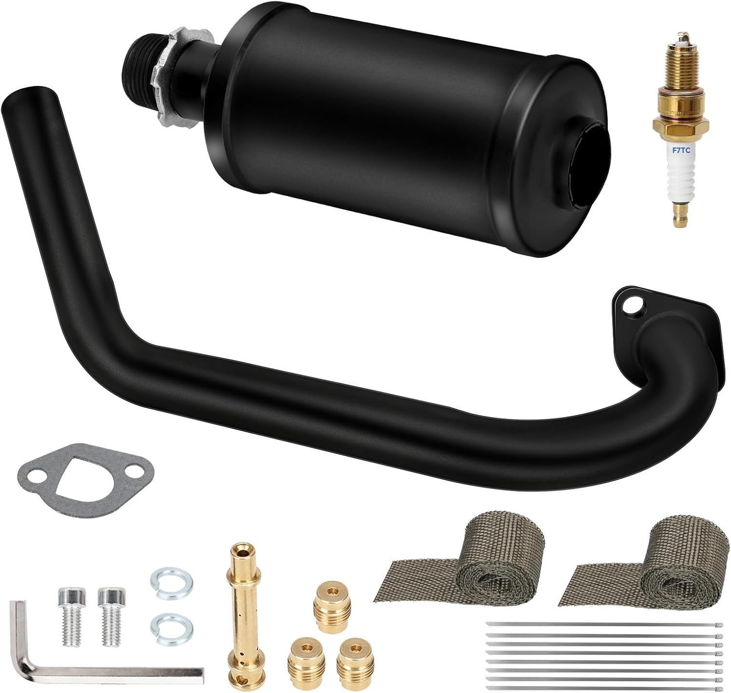 HIAORS Racing Exhaust Pipe Muffler Kit for Predator Engines