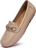 Women's Business Loafers Slip On Flats - Comfortable Office Walking PU