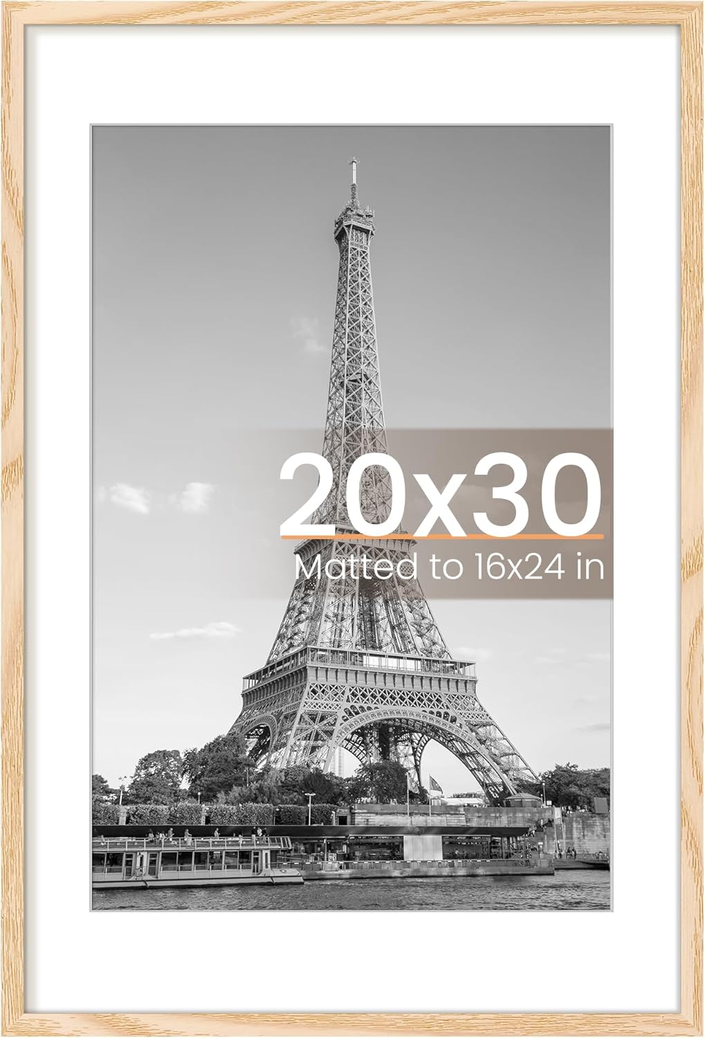 Upsimples 20x30 Poster Frame for Pictures with Mat or Without