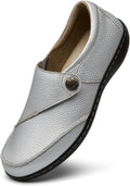 Women's Leather Loafers Slip-Ons - Comfortable Everyday Driving Flats