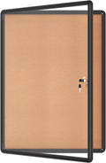 38in x 28in Enclosed Bulletin Board - Lockable Outdoor/Indoor
