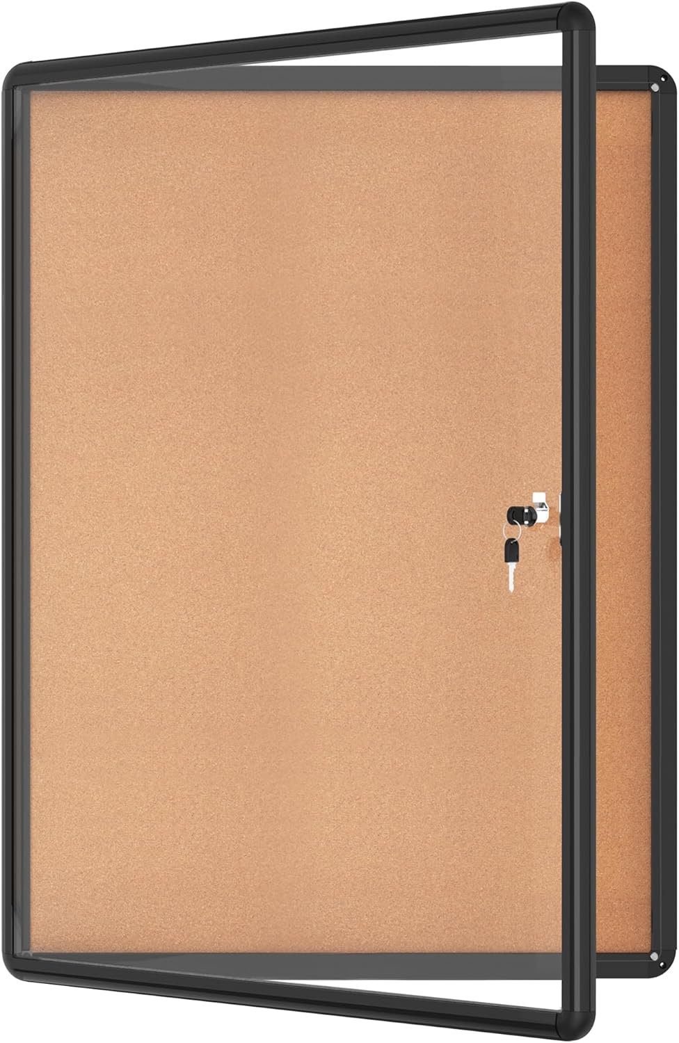 Lockable Weather-Resistant Bulletin Board for School & Office