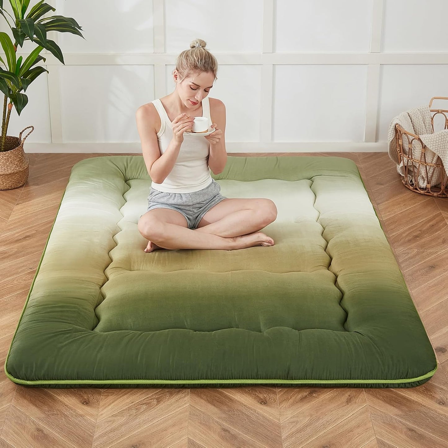 Japanese Floor Mattress for Camping and Guest Room Use