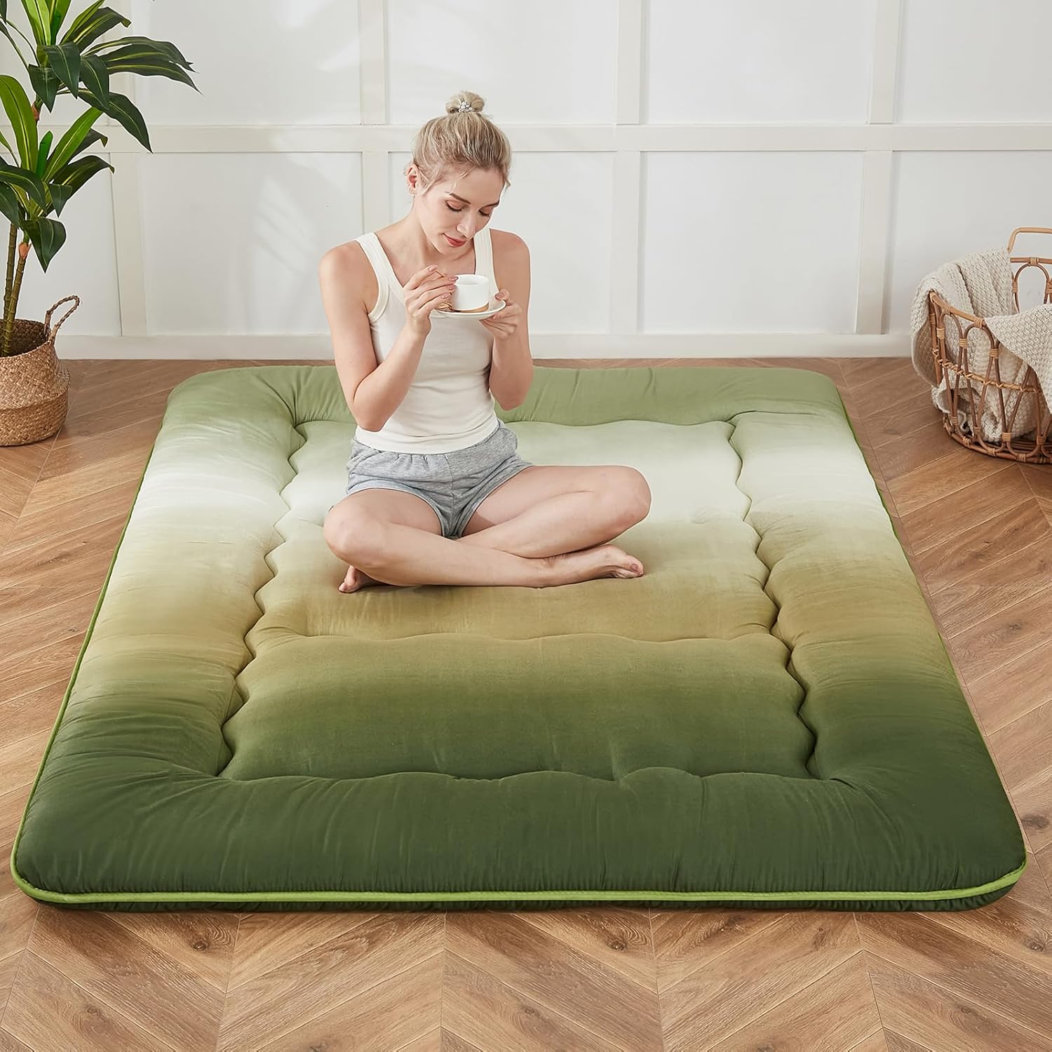 Japanese Floor Mattress for Camping and Guest Room Use