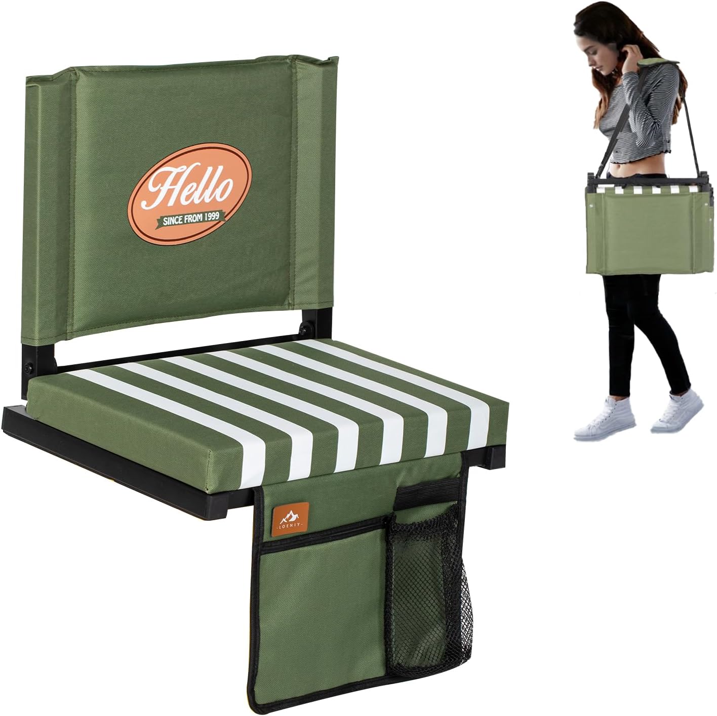 Stadium Seats for Bleachers with Back Support and Cushion