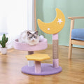 Small Cat Tree Moon Star Cat Tree - Cute Kitten Tower for Play & Rest