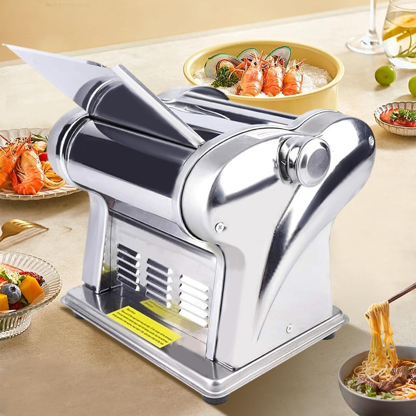 Homemade Pasta Made Easy: Stainless Steel Manual Pasta Maker