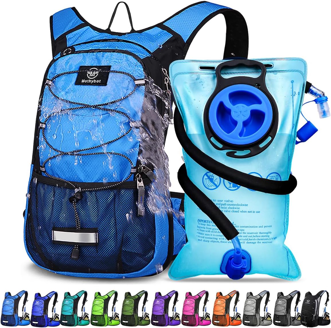 Insulated Hydration Backpack Pack with 3L BPA Free Bladder