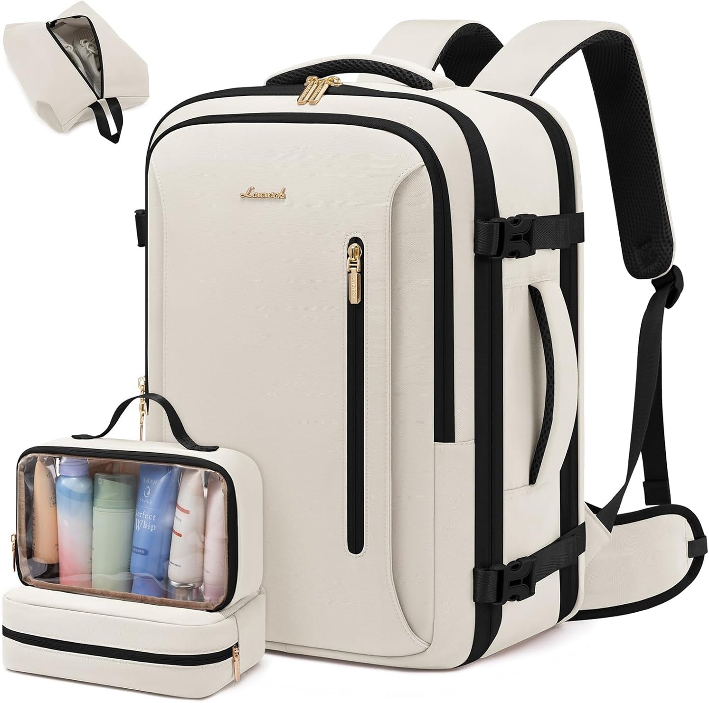 LOVEVOOK Travel Backpack for Women with Waist Strap and 40L Capacity