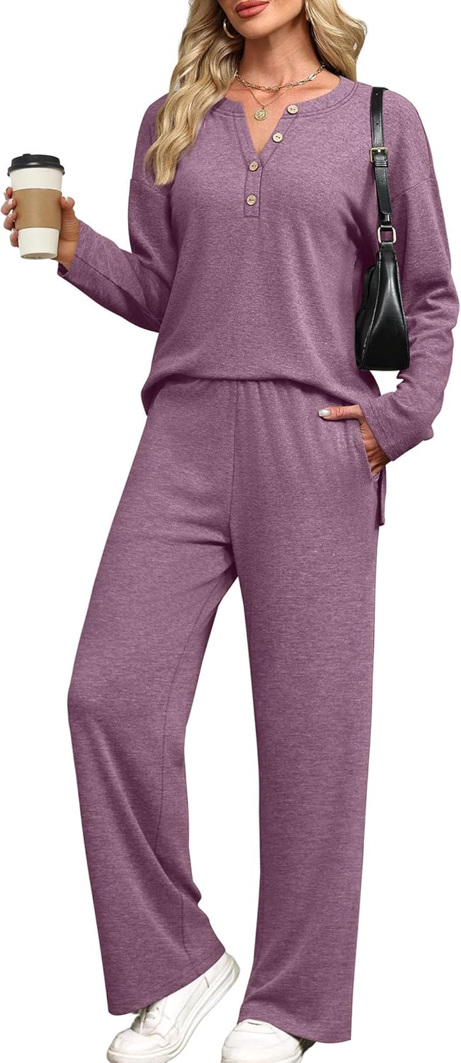XIEERDUO Lounge Sets for Women - Cozy 2 Piece Sweatsuit