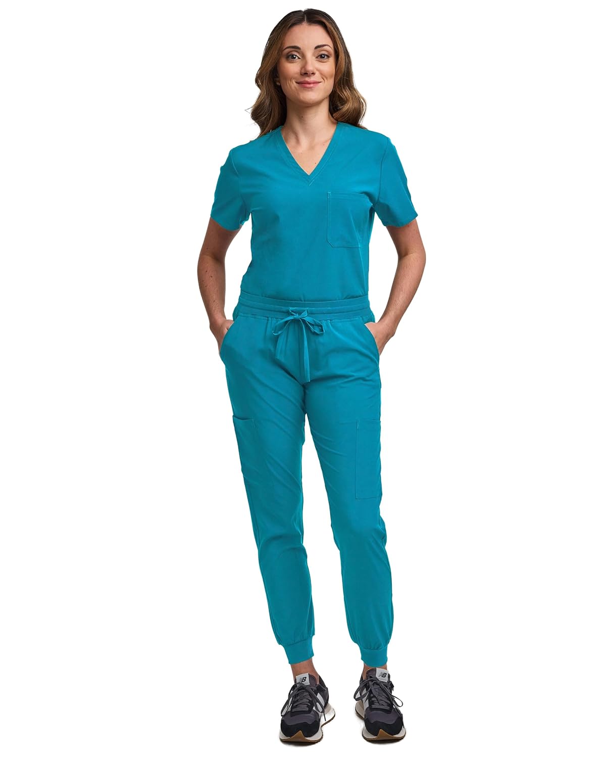 Green Town Scrubs for Women - Stylish Jogger Pant Set
