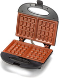 Zenith Waffle Grill Maker: Easy Clean Copper Plates