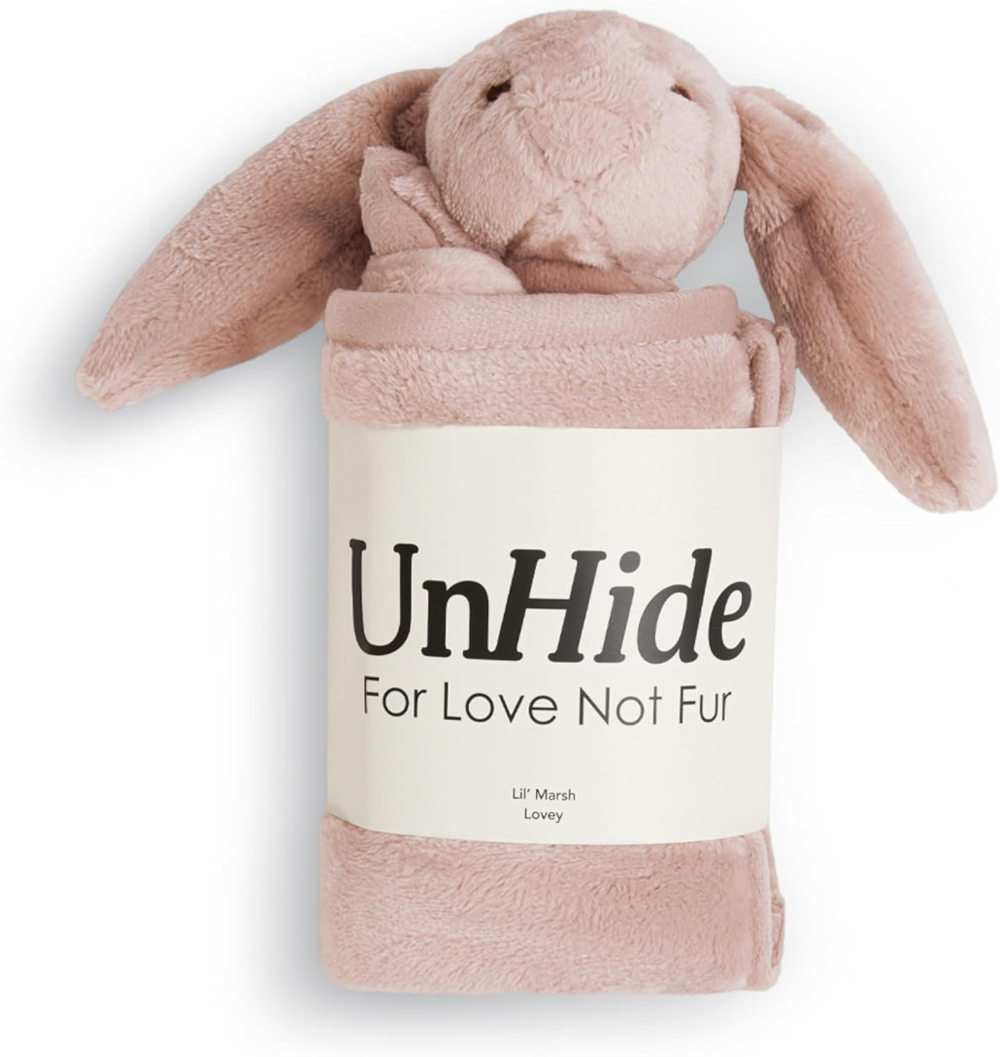 UnHide Lil Marsh Lovey Blanket - Soft Baby Blanket with Bunny
