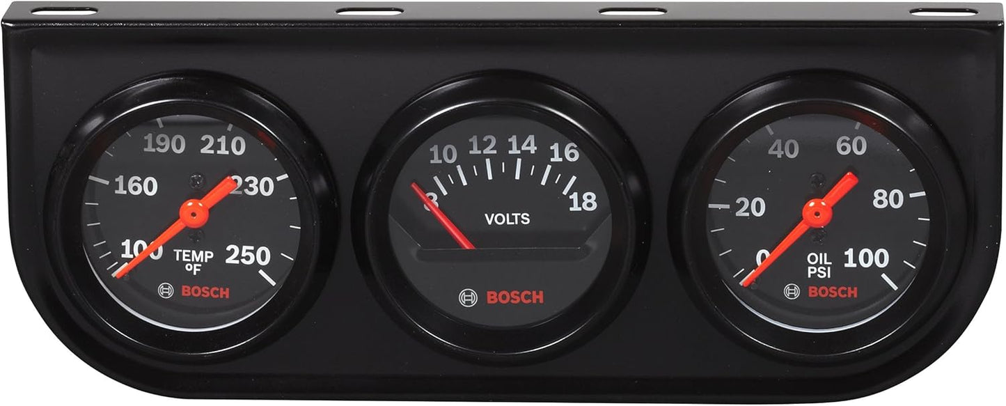 Bosch SP0F000054 Style Line 2in Triple Gauge Kit for Vehicles