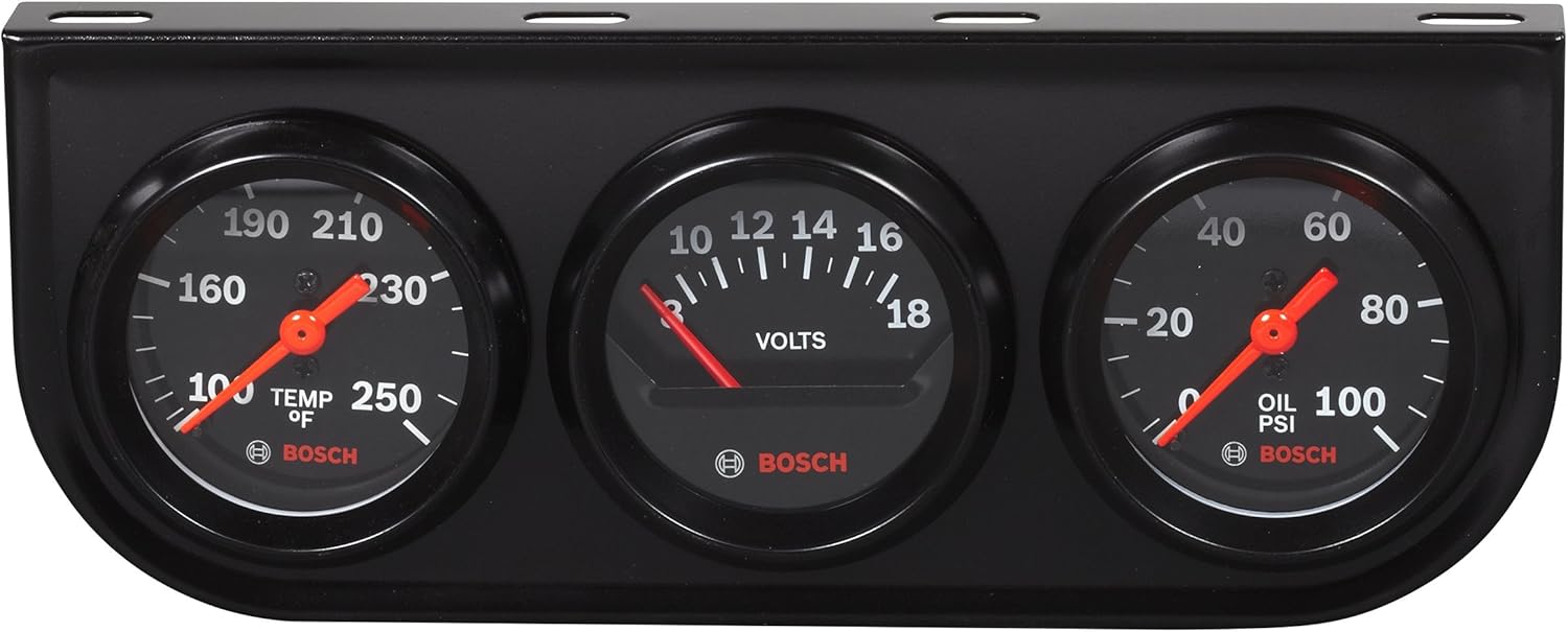 Bosch SP0F000054 Style Line 2in Triple Gauge Kit for Vehicles