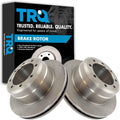 TRQ Rear Brake Rotors Set Vented Compatible with Ford F-350 F-450