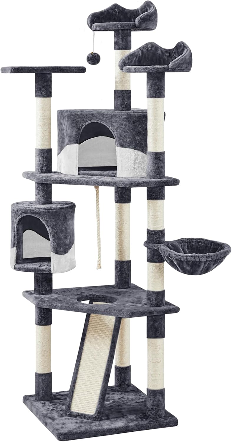 79in Multi-Level Cat Tree with Sisal Posts for Cats and Kittens