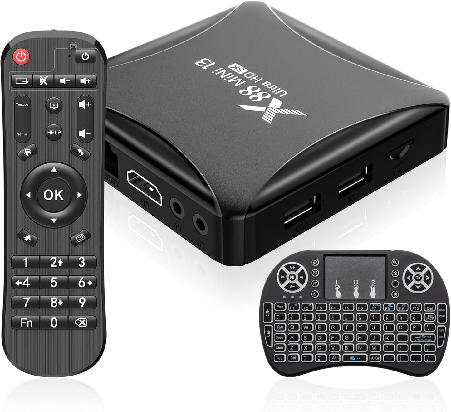 8K Streaming Powerhouse with Mini Keyboard - Android 13.0 TV Box