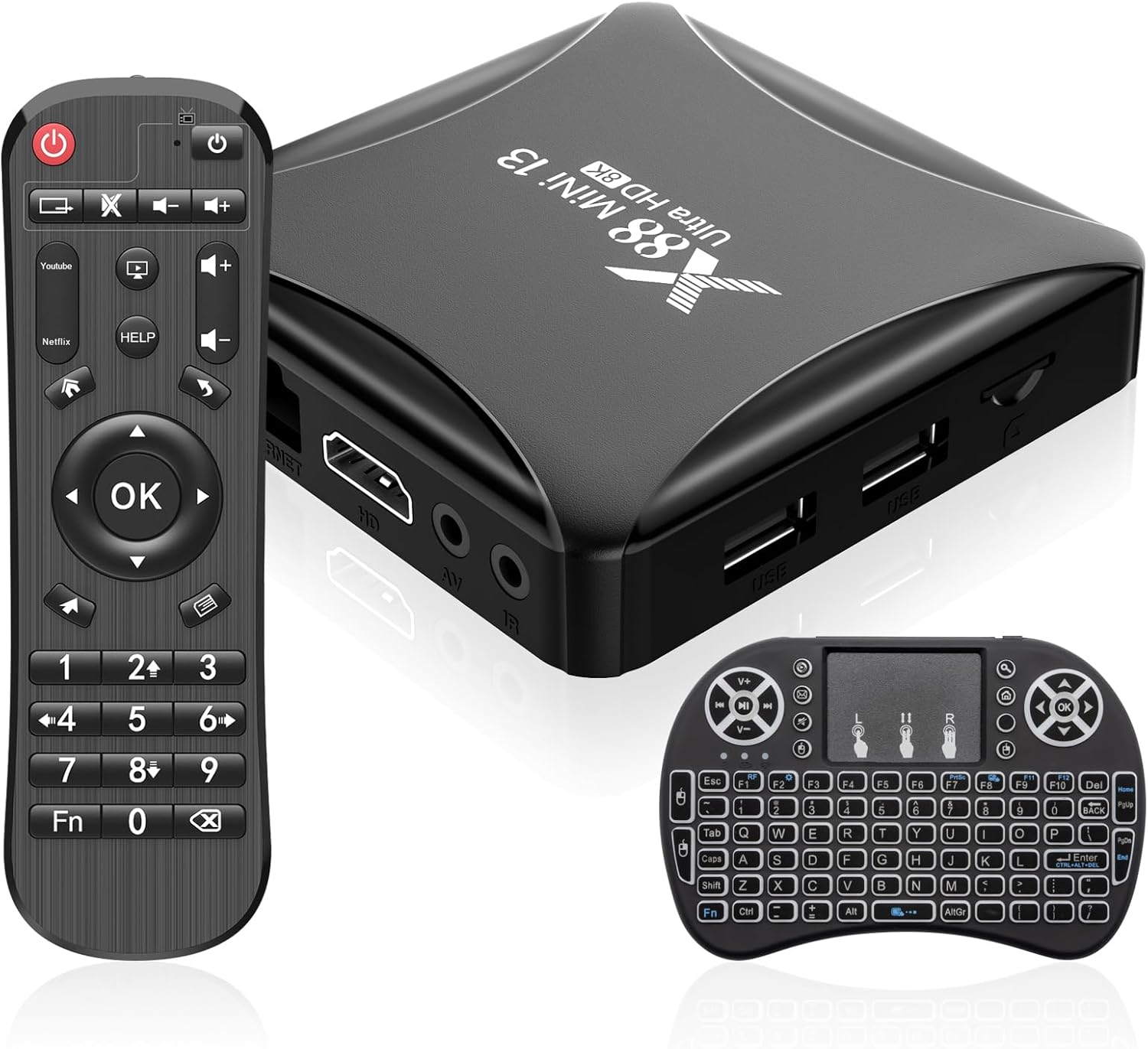 8K Streaming Powerhouse with Mini Keyboard - Android 13.0 TV Box