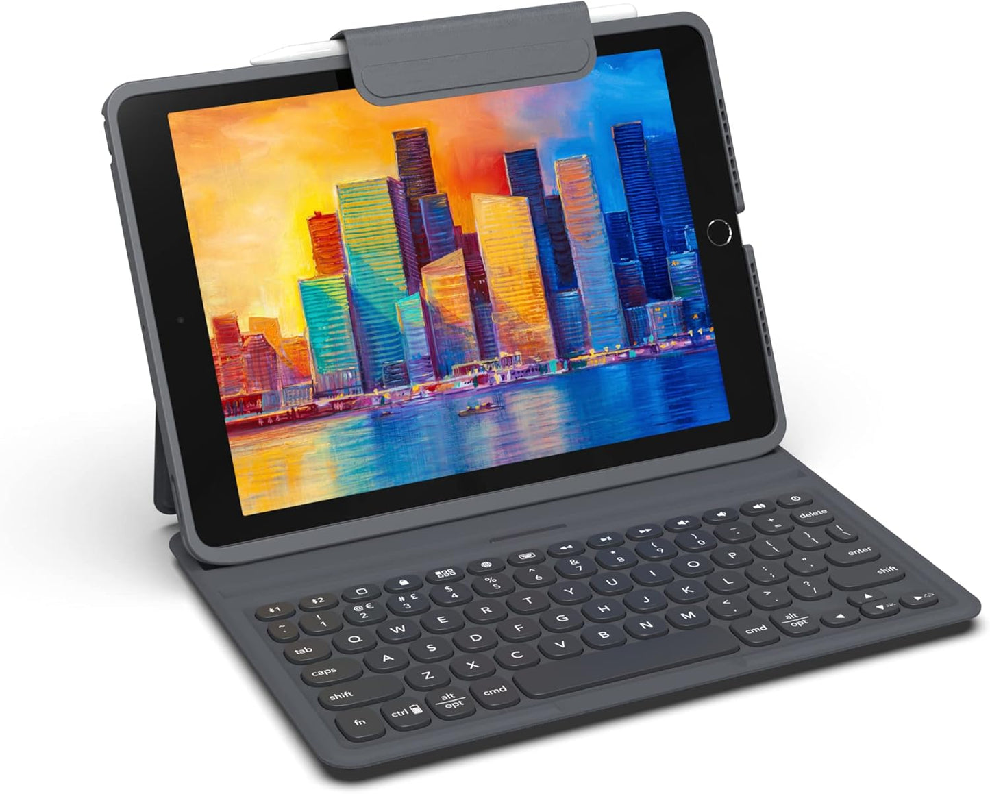 Pro Keys Wireless Keyboard & Detachable Case for iPad 10.2ft Black