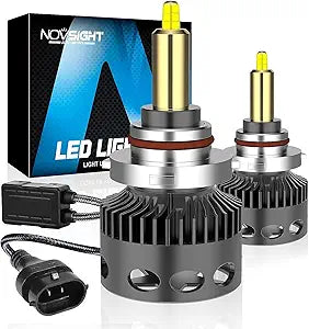 NOVSIGHT 9012 HIR2 LED Bulbs 600% Brighter 22000LM Pack of 2