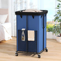 150L Laundry Hamper with Wheels - Large Rolling Laundry Basket