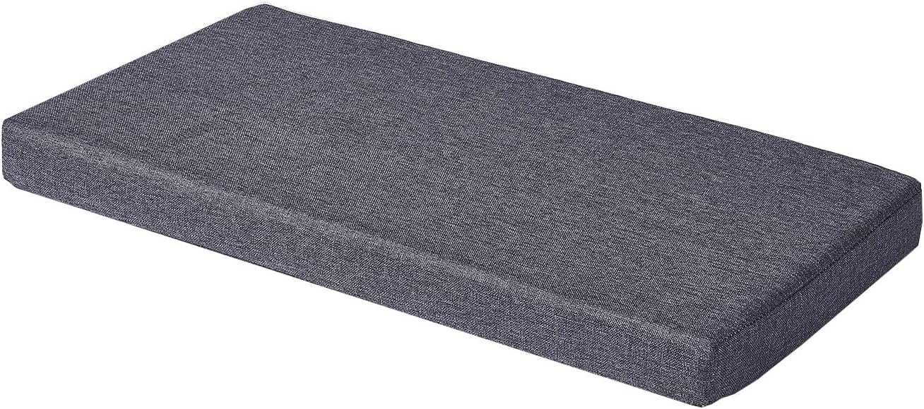 48 x 14 inch Piano Bench Cushion for Indoor Shoe Storage