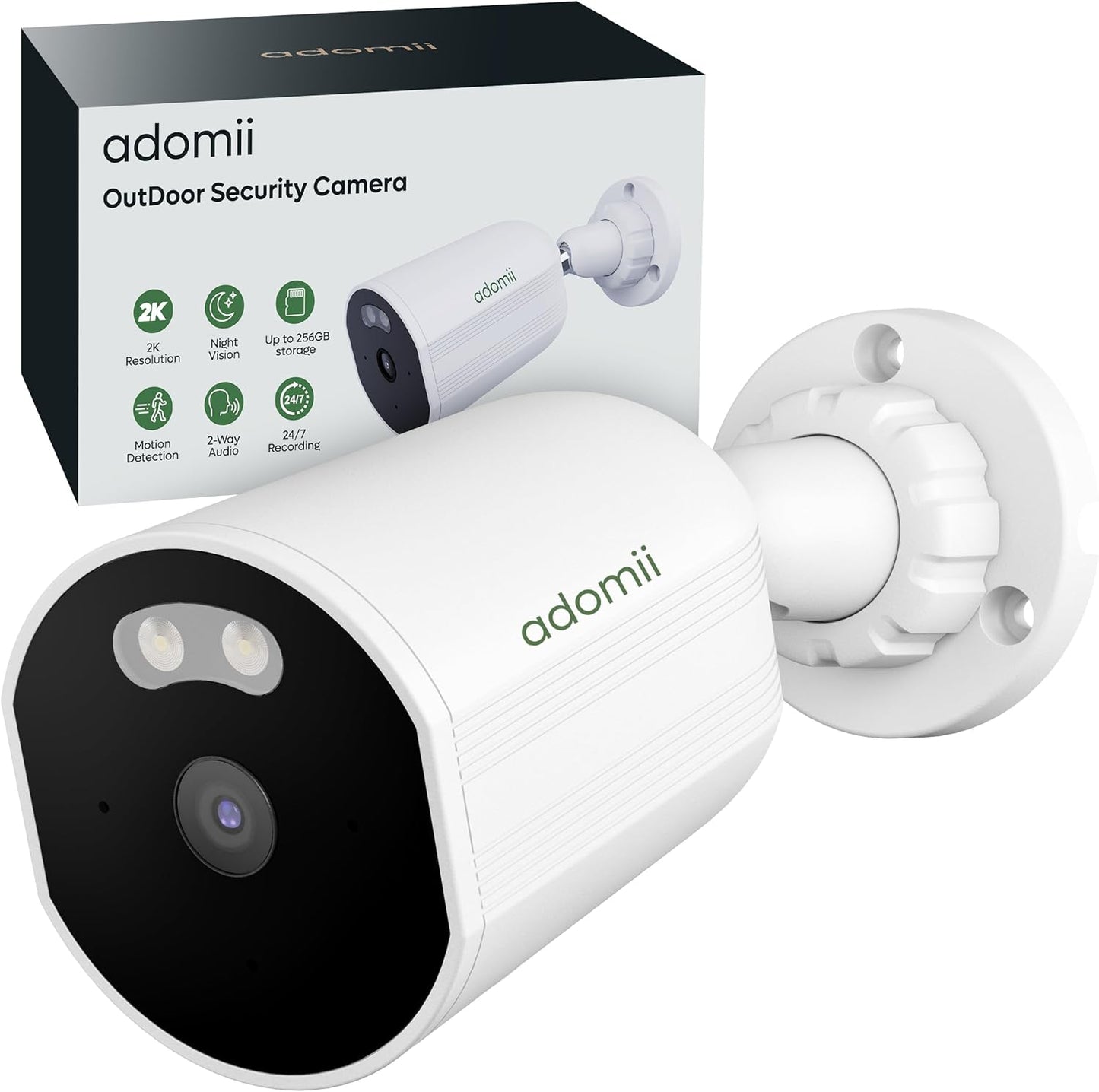 2K WiFi Outdoor Security Camera