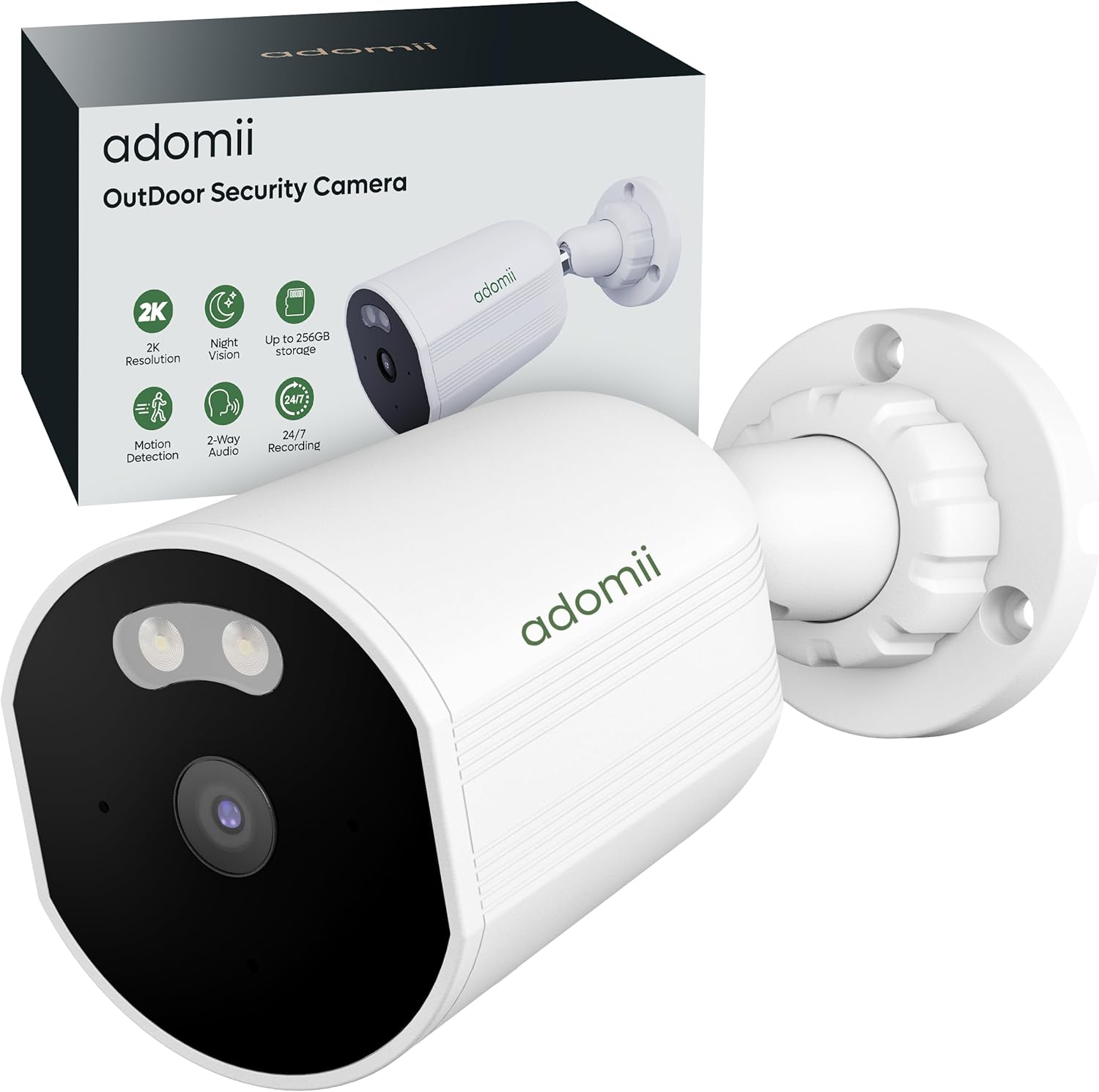 2K WiFi Outdoor Security Camera