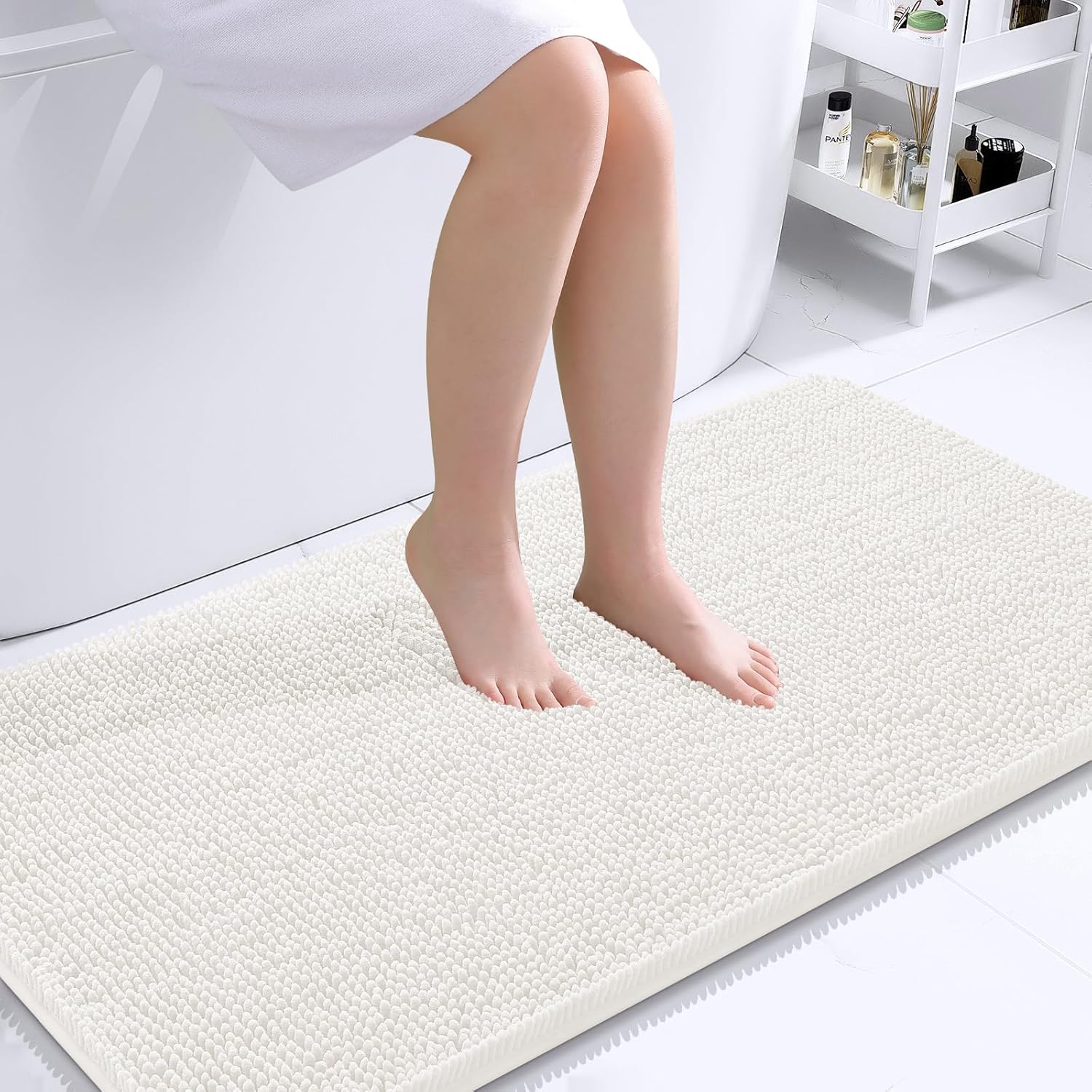 OLANLY Extra Soft Chenille Bath Rugs for Ultimate Comfort