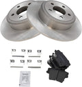 TRQ Rear Brake Pad & Rotor Kit Compatible with Chrysler & Dodge