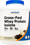 Grass-Fed Whey Protein Isolate (Vanilla) 5LBS - Clean, High Protein
