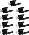 NEWBANG Solid Privacy Door Lever Handle Matte Black - Reliable Privacy