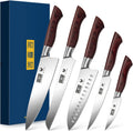 HOSHANHO 5-Piece Japanese Style Kitchen Knife Set - Professional