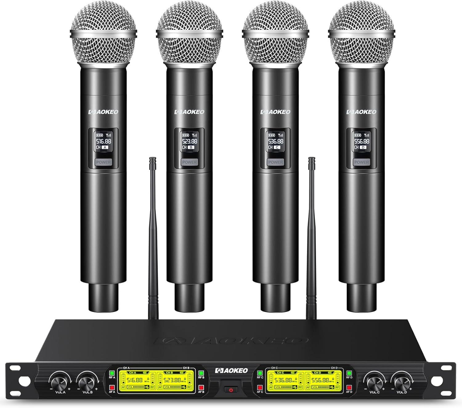 Aokeo Wireless Microphones System for Karaoke and Events
