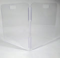 Pet Barrier 2-Panel Foldable Pet Gate - Clear, Portable Protection