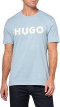 HUGO Mens Print Logo Short Sleeve T-Shirt for Casual Style