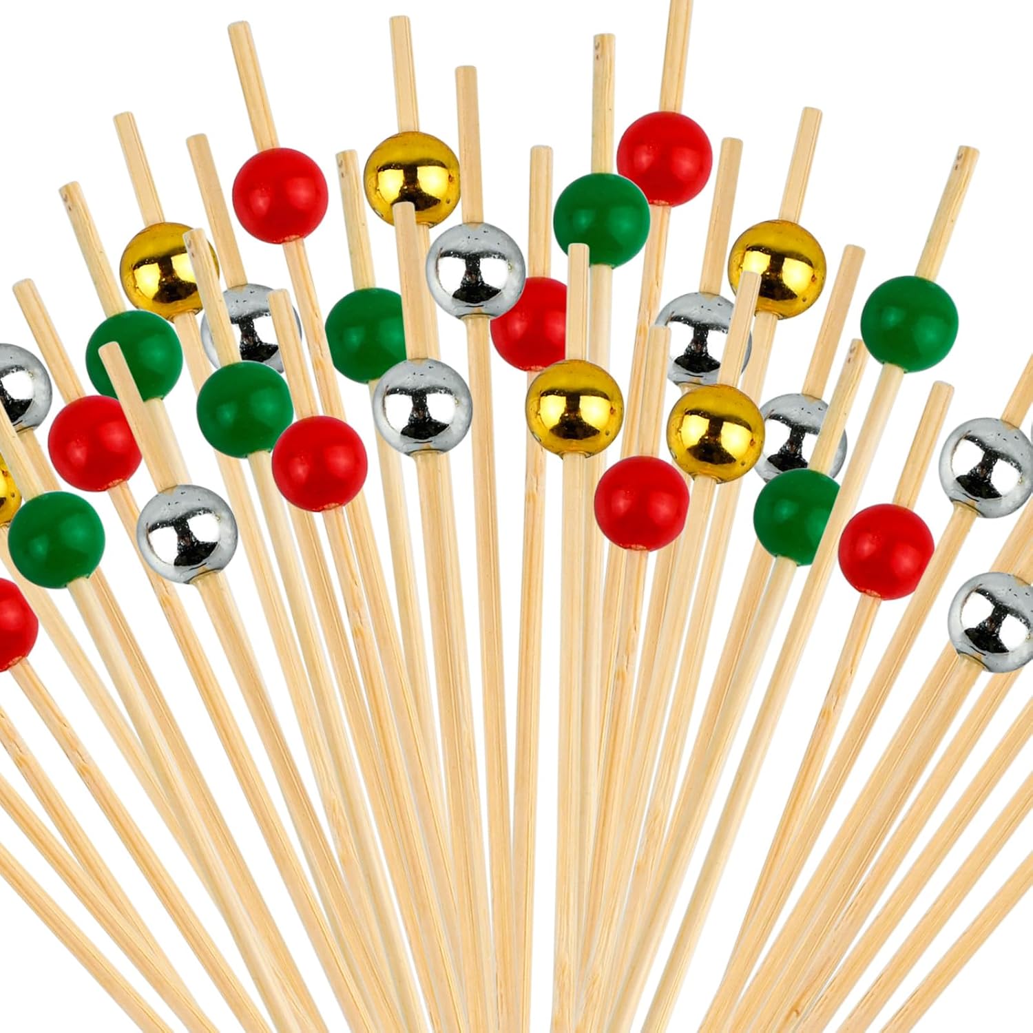 Festive 4.7 Christmas Cocktail Picks - 100PCS