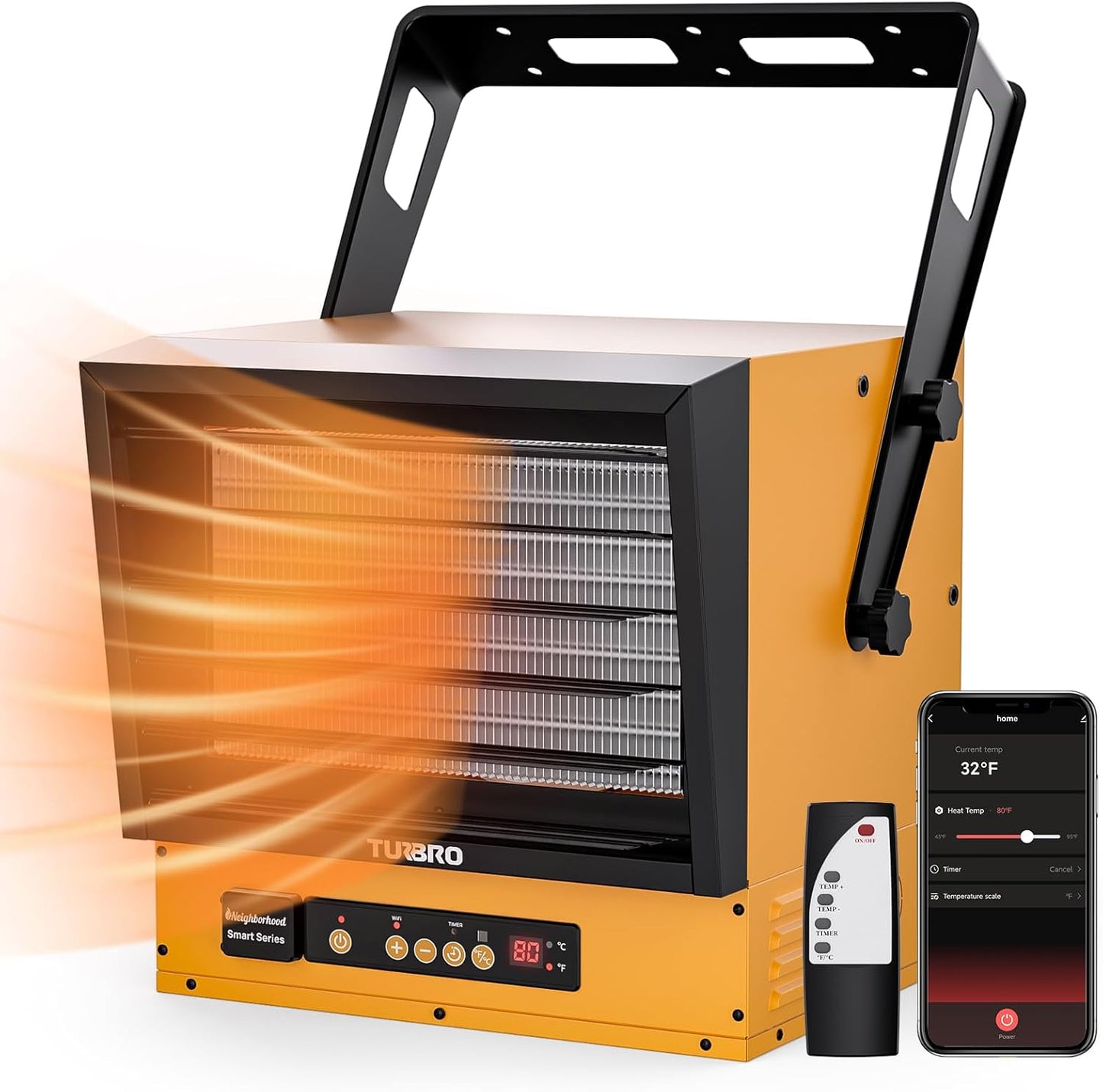 WiFi Enabled 15,000W Garage Heater - TURBRO GH15K Smart