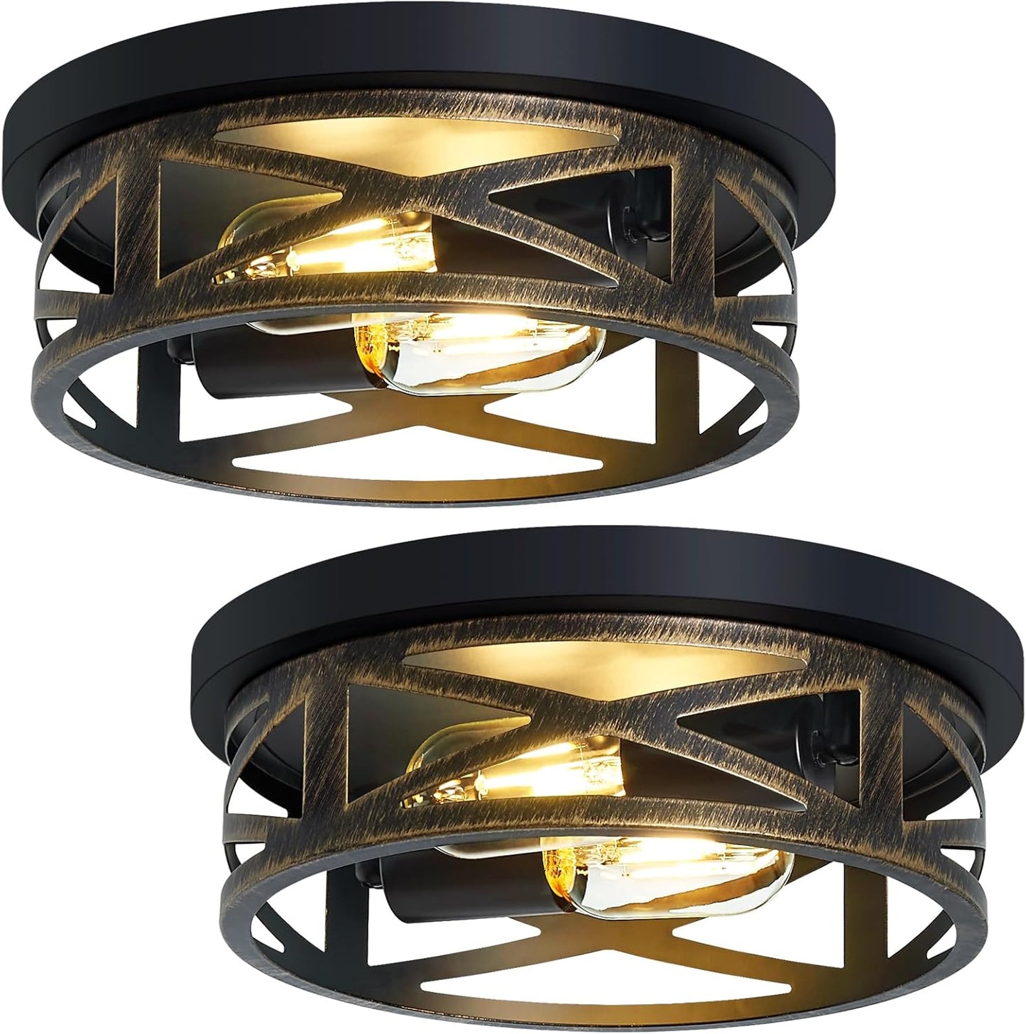 Farmhouse Light Fixtures Flush Mount for Rustic Home Decor