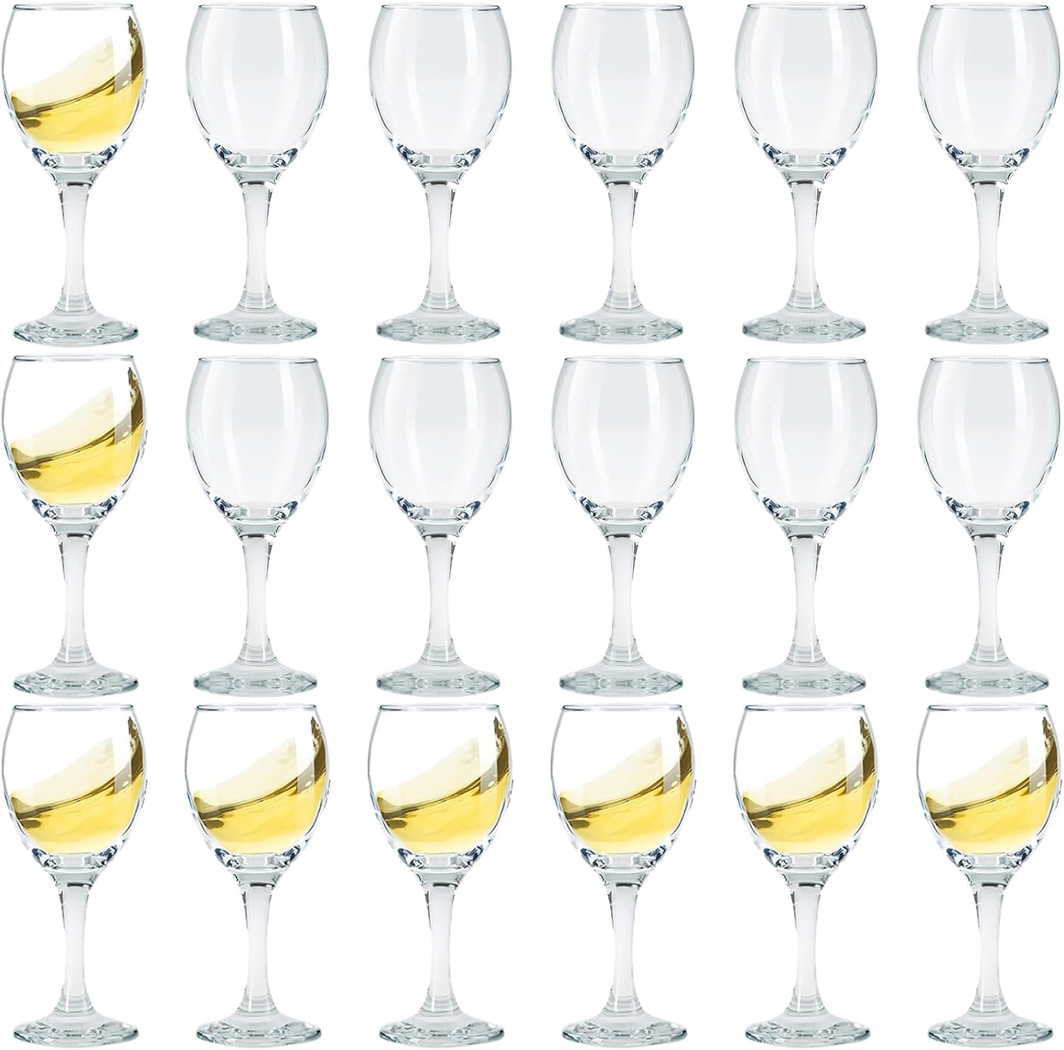 Limoncello Glasses Set of 18 for Spirits and Celebrations