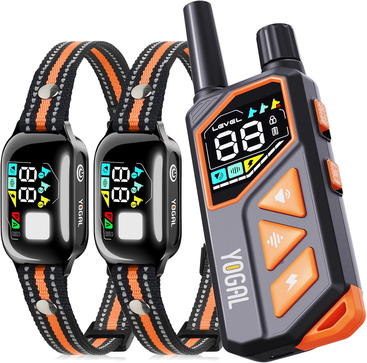 2-in-1 Dog Shock Collar with Remote & Bark Control Features