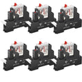 6Pcs 12 Amp Power Relay Switch 110-120V AC - UL Certified Relay Kit