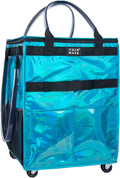 Reusable Grocery Bag On Wheels Rolling Tote - Durable, Organized