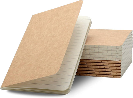 TWONE Pocket Notebook 12 Pack - Ruled 30 Sheets, Small Size for Notes!