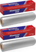 Aluminum Foil Wrap 18in x 500ft (2 Pack) - Heavy-Duty Commercial