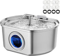 Cat Water Fountain Stainless Steel - Quiet Dual-Stream 3.2L