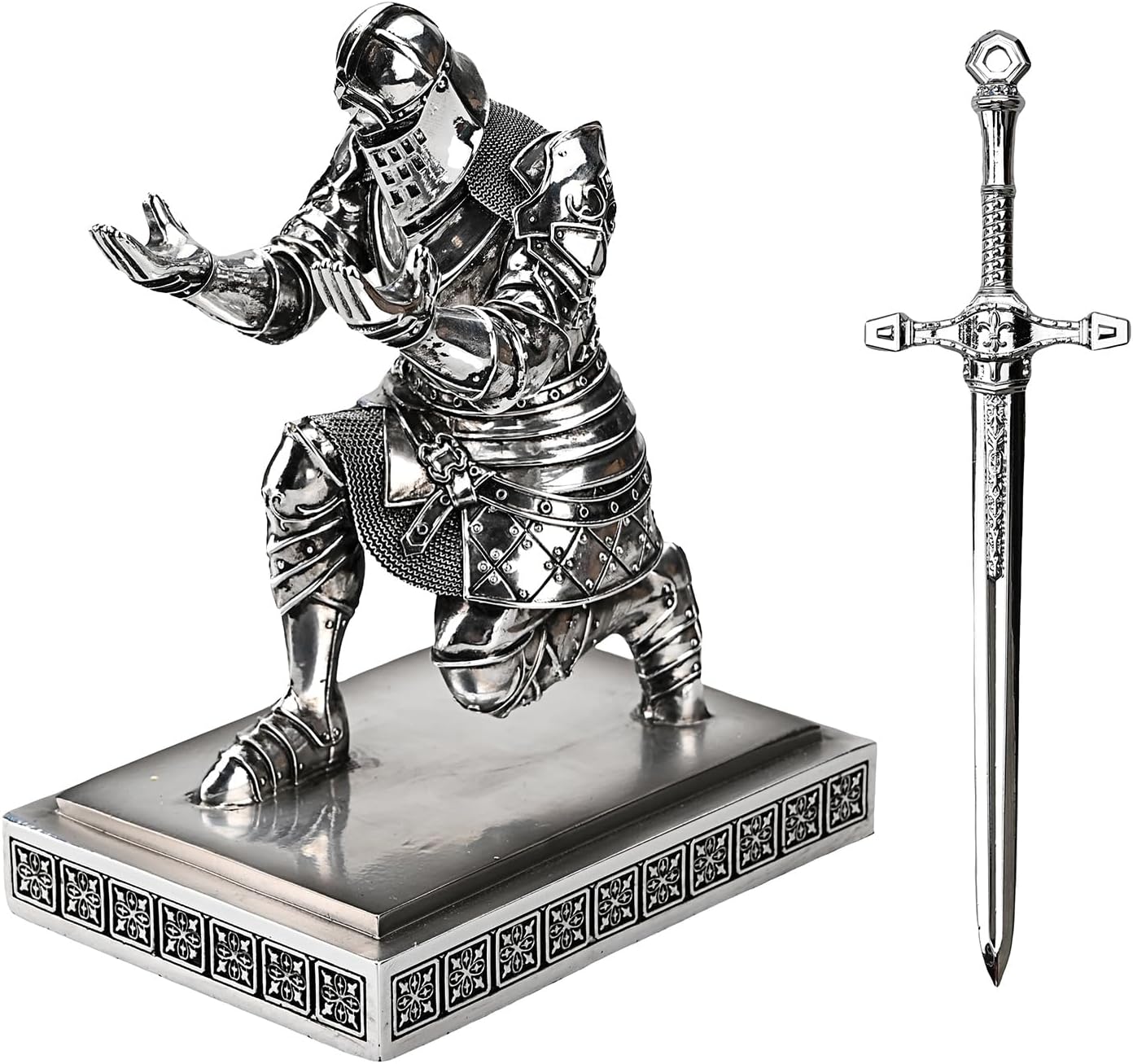 King's Guard Knight Pen Holder for Desk Organizers and Gifts