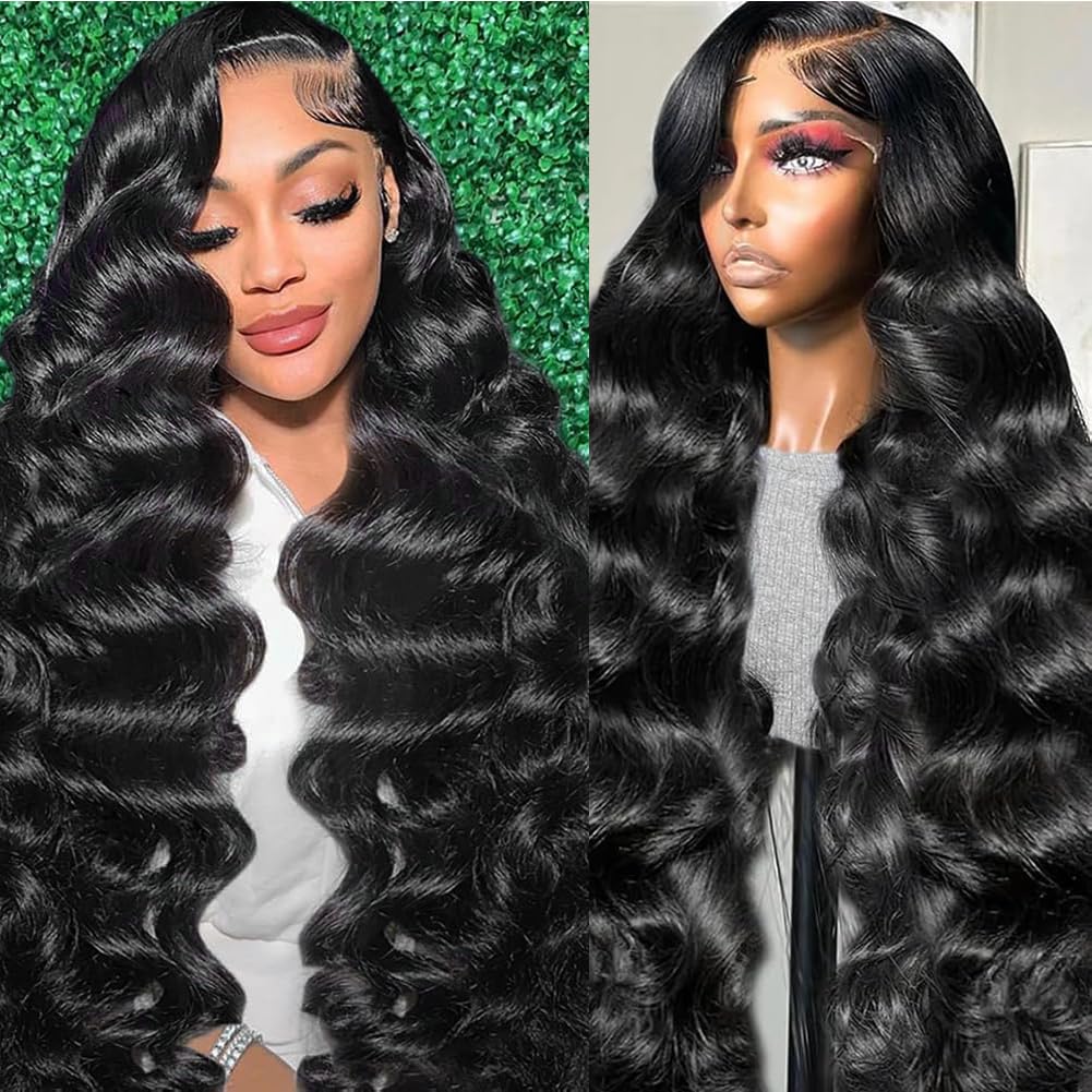 30 Inch Body Wave Lace Front Wigs Human Hair for Natural Look